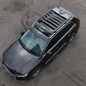 Barres transversales <span class=keywords><strong>de</strong></span> <span class=keywords><strong>toit</strong></span> en alliage d'aluminium pour <span class=keywords><strong>Audi</strong></span> Q5/Q5L/<span class=keywords><strong>Q3</strong></span>/Q7 A4/A6 All-Road ; Plateforme <span class=keywords><strong>de</strong></span> <span class=keywords><strong>toit</strong></span> dédiée avec échelle latérale, ajustement sur mesure - Product Image 2