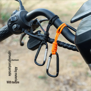 Cordón corto para llavero con mini mosquetón, accesorio DIY hecho a <span class=keywords><strong>mano</strong></span>, cordón antipérdida para exteriores, mosquetón <span class=keywords><strong>de</strong></span> <span class=keywords><strong>mano</strong></span>, cordón para paraguas - Product Image 4