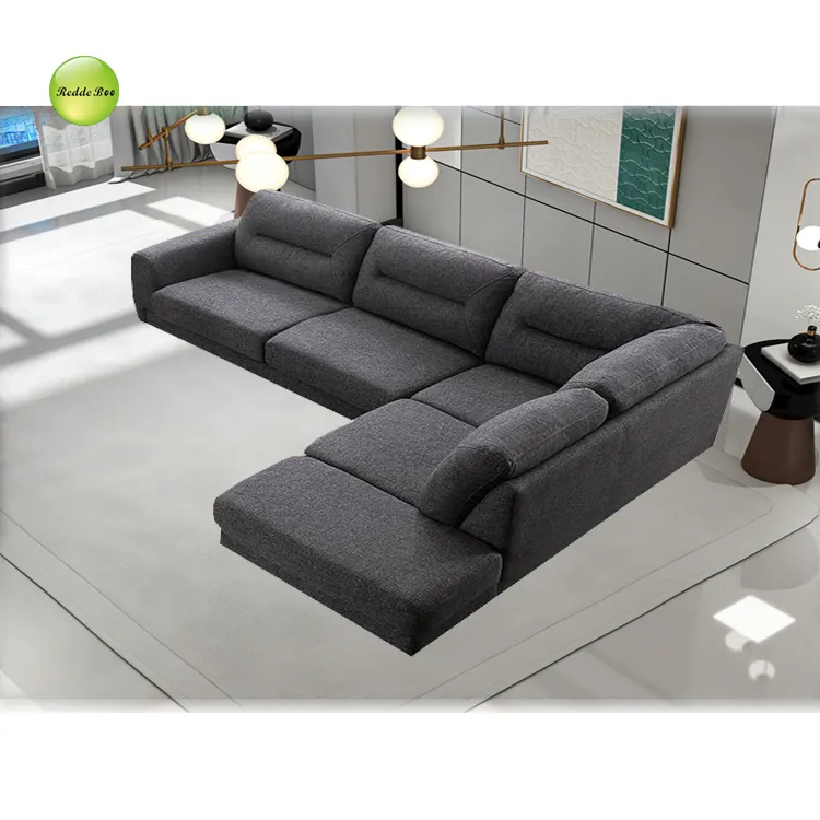 Sofa sudut modern kustom kualitas tinggi sofa kamar tidur sofa lengkung 5715