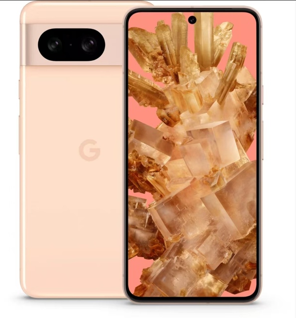 Google Pixel 8 5G Smartphone, 6.2-inch 120Hz OLED Display, 4575mAh Battery, Supports 27W Wired Charging + 18W Wireless Charging
