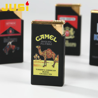 Briquet à Jet Gonflable JUSI en Caoutchouc Enduit UV, Flamme Bleue, Coupe-Vent, Nouveau Modèle Tendance
