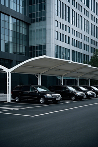 Pvdf và PTFE kim loại mái nhà xe bãi đậu xe với bóng râm cấu trúc màng cho khách sạn biệt thự nhà để xe thiết kế kiến trúc - Product Image 5