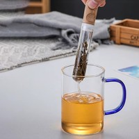 Infusor de Té de Vidrio Borosilicato Ecológico Resistente al Calor, Malla Fina, para Teteras, Tazas y Botellas, Ideal para Té de Hojas Sueltas