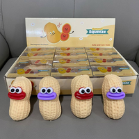 Blocs de construction en forme d'arachide compressibles faits à la main, balle moelleuse à rebond lent, jouet de décompression craquant, cadeau de fête, boîte mystère