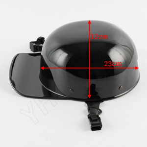 Casco Medio YHMOTO para Motocicleta, Estilo Retro Universal para Scooter, con Visera Larga, Cascos para Moto Vintage - Product Image 3