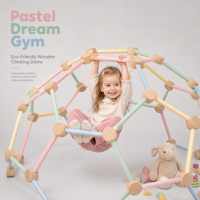 Kit de construction de fort en bois Macaron, blocs éducatifs Montessori, tente de jeu DIY pour enfants, ensemble de construction STEM, jouets d'intérieur