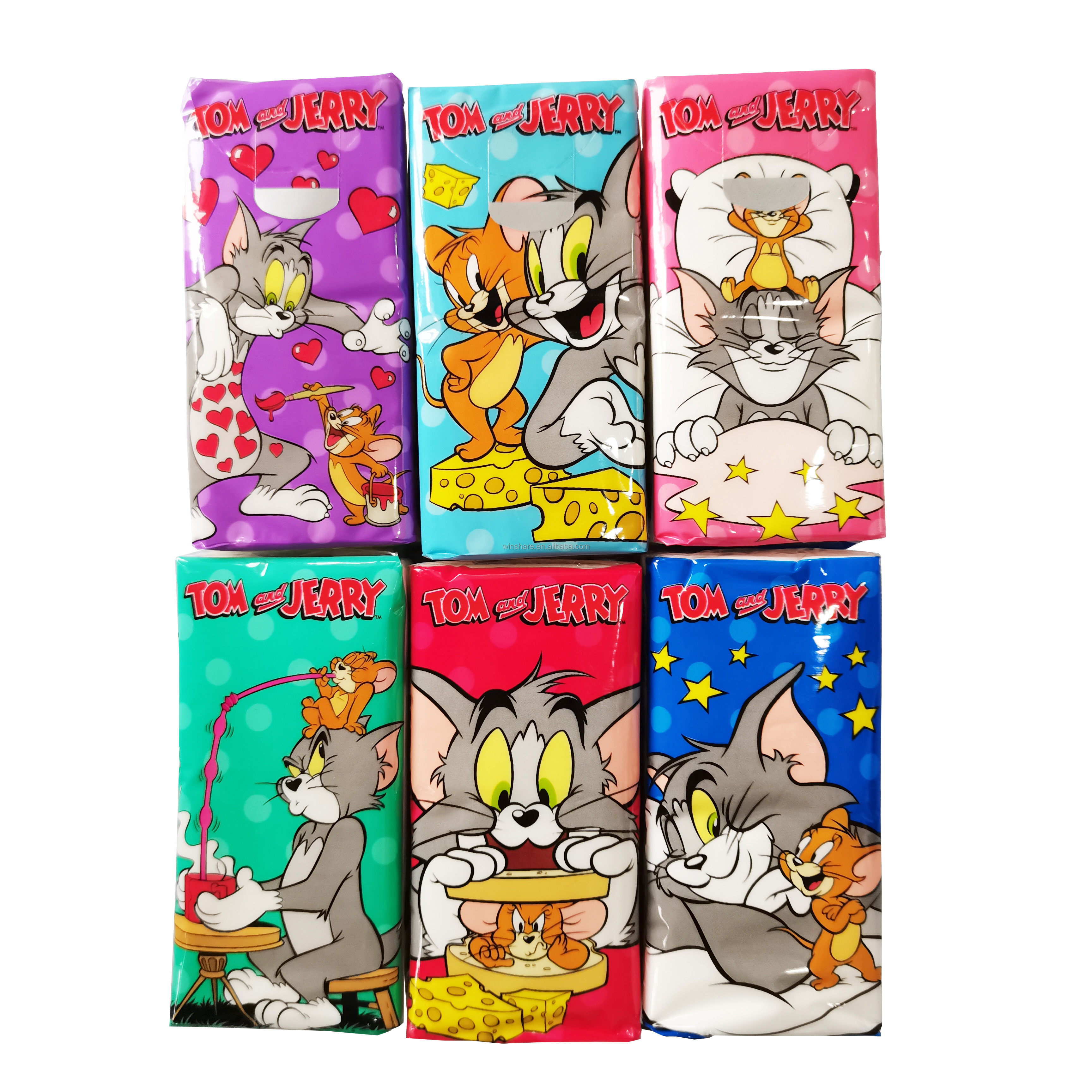 Оптовая продажа, карманная салфетка, мини-упаковка, экологически чистая одноразовая карманная салфетка для лица для путешествий