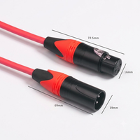 Cable de Micrófono XLR con Código de Color SJTW, Cable Balanceado Profesional, Conectores de Aleación de Zinc, Blindaje Trenzado de Cobre Libre de Oxígeno