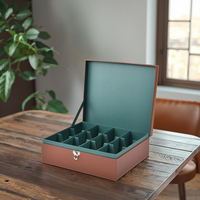 Boîte cadeau en papier de luxe Flip Cover avec boucle verrouillable-Multi-Compartiment pour bijoux Montre Emballage personnalisé disponible