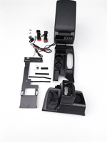Boîte de rangement automatique pour accoudoir de console centrale avec porte-gobelet réfrigérant pour Land Cruiser 78 FJ78 HZJ78 2024-UP – Modification