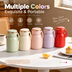 Mini Termo de Acero Inoxidable 316, Botella de Agua Portátil con Aislamiento al Vacío, Linda Taza de Bolsillo para la Escuela, Oficina y Actividades al Aire Libre - Product Image 4