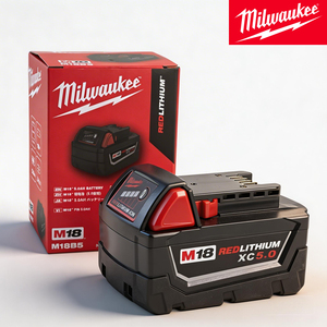 Milwaukee M18B5 M18 REDLITHIUM XC5.0 18V 5.0Ah Lithium-accu met LED-stroomindicator voor draadloze gereedschappen - Product Image 5