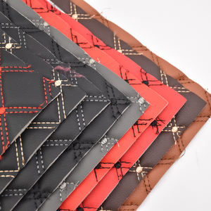 قماش جلد صناعي من البولي فينيل كلوريد متين مع رغوة وتطريز لفرش السيارات وأغطية المقاعد - Product Image 4