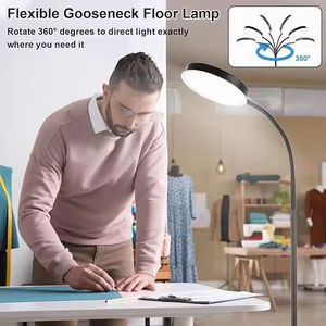 Elegant Modern Arched Adjustable Gooseneck Aluminum Alloy <b>Bedroom</b> Reading LED Floor <b>Lamp</b> - Product Image 4