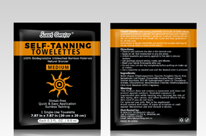 Toallitas bronceadoras de bambú biodegradables de fábrica, toallitas autobronceadoras, naturales, sin sol - Product Image 2