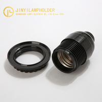 Jinyi E26 portalámparas de baquelita blanco y negro E26 E27 portalámparas