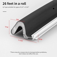 Joint d'étanchéité moderne pour portes et fenêtres en mousse PU souple avec fente pour carte, étanche, anti-poussière et insonorisant pour portes et fenêtres en bois