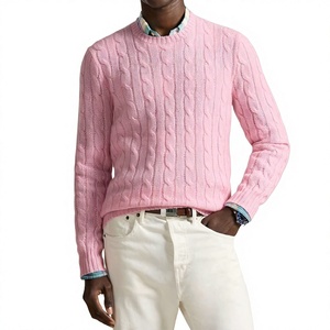 Elegant Cotton Turtleneck Men's And Women Long-sleeve Thick Knitted <b>Cable</b>-<b>knit</b> <b>Sweater</b> Winter for Pullover for Cross-border - Product Image 1