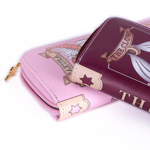 Mercancía del Anime <span class=keywords><strong>Cardcaptor</strong></span> <span class=keywords><strong>Sakura</strong></span>, Cartera para Tarjetas Clow/<span class=keywords><strong>Sakura</strong></span>, Estampada, Colorida, con Cierre Largo, Forma Rectangular, Nueva - Product Image 3