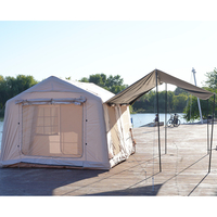 Tente gonflable de luxe, installation facile, tissu Oxford quatre saisons, imperméable 3000 mm, tente extérieure pour 3-4 personnes