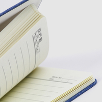 Diario de Lino Personalizado con Impresión, Cubierta de Tela A5, Estampado en Caliente para Estudiantes, Papel Reciclable