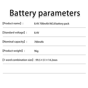 Pilas recargables <span class=keywords><strong>de</strong></span> níquel-<span class=keywords><strong>cadmio</strong></span> <span class=keywords><strong>para</strong></span> niños, 8,4 V, 700mAh, camión rc, juguete, Tren Eléctrico, juguetes, batería, AA5 - Product Image 5