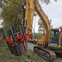 Déplaceur d'arbres hydraulique Prix raisonnable pour la pelle à arbres Transplanteur d'arbres sur excavatrice