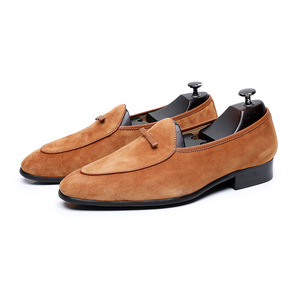 Mocasines Retro de Alta Calidad para Hombre, Estilo Británico, Casuales de Negocios, Transpirables, de Gamuza, Zapatos Planos para Caminar, Zapatos de Vestir para Fiesta - Product Image 3