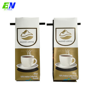 ถุงบรรจุภัณฑ์แบบก้นแบน 100% เกรดอาหาร พร้อมซิปล็อค พิมพ์ลายตามสั่ง สำหรับบรรจุผงชาโมรินากะ กาแฟ พร้อมวาล์ว - Product Image 6