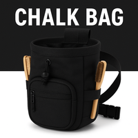 Sac à craie personnalisé pour l'escalade Matériau Oxford Doublure amovible Porte-balais OEM Sac de taille à bloc pour l'intérieur et l'extérieur