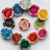 Jetons de poker en argile écologiques, durables et non toxiques, vente en gros d'usine, jetons spéciaux pour Mahjong, comptoirs de salle de jeu, récompenses
