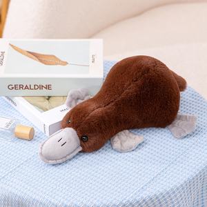 Platypus Brown bebek mainan anak-anak, 40CM hadiah ulang tahun bebek lucu untuk anak-anak - Product Image 2