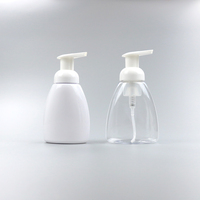 Haut de gamme 200ml 300ml 400 ml 500ml 400 ml en plastique rond PET blanc clair désinfectant pour les mains lavage liquide mousse moussant savon pompe bouteille