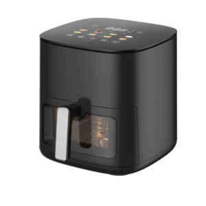 Nouveautés : Friteuse à air carrée 5L avec thermostat, surface de cuisson antiadhésive, contrôle numérique, sans huile, en acier inoxydable - Product Image 4