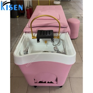 Table de massage et de lavage capillaire japonaise Kisen pour salon de coiffure, équipement de spa thaïlandais, lit de shampoing pour thérapie aquatique - Product Image 6