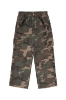 Jean cargo OEM pour homme en denim camouflage forestier, orné de strass, multi-poches, délavé vintage, coupe ample