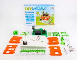 Concepto de energía solar casa juguetes educativos DIY aprendizaje ciencia <span class=keywords><strong>kit</strong></span> creación STEM casa juguete ciencia Kits para niños - Product Image 3