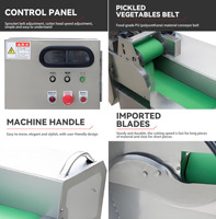 Cortadora de Verduras Eléctrica Multifuncional, Equipo Ajustable para Cortar Cebolla Verde, Puerro, Perejil y Hojas de Verduras
