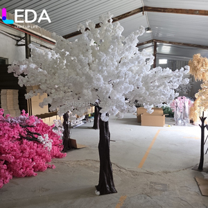 Árbol de Flores de Cerezo Artificial LEDA, Blanco, 8 Pies de Altura, Simulación de Plástico, Decoración para Bodas, Pieza Única - Product Image 6