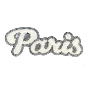 Parche para ropa con texto PARIS bordado en negrita - Product Image 1