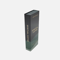 Boîte pliante en papier d'art de 2mm d'épaisseur imprimée avec logo personnalisé Carton robuste de concepteur Capsules de café carrées de forme carrée UV à la mode