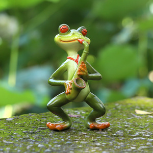 New Launch Product Mini <strong>Frogs</strong> Resin Figurine Angel <strong>Frog</strong> Figurine Animal Miniature Made of China - Product Image 3