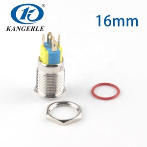 12Mm 16Mm 19Mm 22Mm Bằng Phẳng Kim Loại Momentary Không Thấm Nước 12V Led Chiếu Sáng RGB Đẩy Nút Chuyển Đổi - Product Image 2