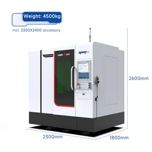 Nanosecond cắt laser siêu cứng vật liệu 5-trục CNC trung tâm gia công Trung Quốc CNC máy kim loại CNC Lathe trung tâm gia công