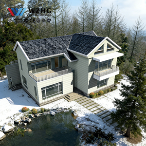 Kit de villa préfabriquée moderne en acier léger à haut rendement énergétique pour immeubles de bureaux et appartements ADU, directement de l'usine, conformes aux normes IBC - Product Image 1
