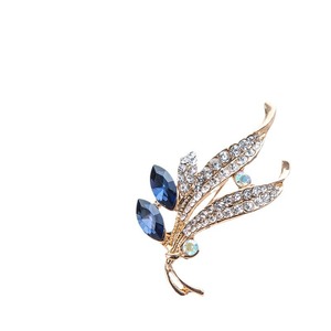 Broche en alliage d'or avec cristal œil de cheval coloré, vente directe usine, pour manteau femme, décoration anti-transparence - Product Image 5