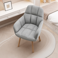 Chaise de salle à manger moderne et durable en velours avec dossier, idéale pour la maison, le bureau, l'hôtel, le restaurant et comme chaise de coiffeuse