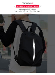 Sac à dos d'affaires pour homme personnalisé, résistant aux chocs et à l'eau, avec port de chargement USB - Product Image 3