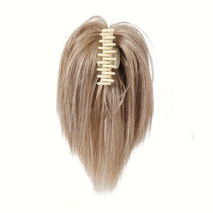 แฮร์พีซผมทรงซาลาเปาแบบยุ่งสำ<span class=keywords><strong>ห</strong></span>รับผู้<span class=keywords><strong>ห</strong></span>ญิงวิก<span class=keywords><strong>ผม</strong></span>แบบหนีบผมต่อ<span class=keywords><strong>ห</strong></span>างม้าสั้น<span class=keywords><strong>ผม</strong></span><span class=keywords><strong>ห</strong></span>ยิกแบบง่าย - Product Image 5