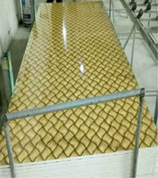 Panneau mural en PVC à revêtement UV imitation marbre, haute brillance, résistant à la décomposition, imperméable, facile à installer, sans formaldéhyde, flexible, résistant au feu
